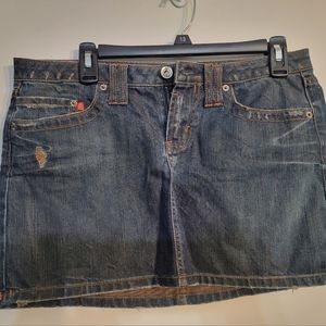 Level 99 jean mini skirt